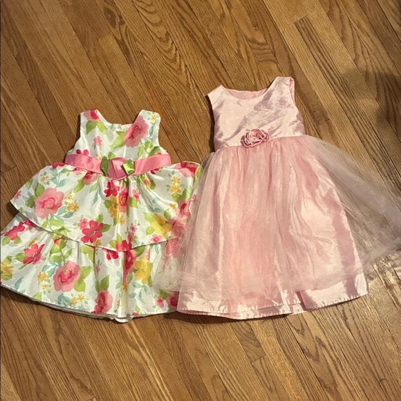 George Floral and Pink Kids Dress Duo - Picture 1 of 9